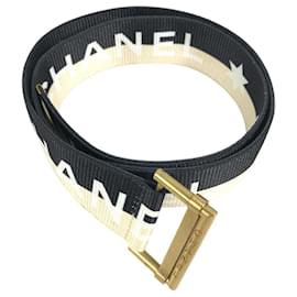 Cintura Bicolore Chanel 01S CC Coco Mark Logo Print