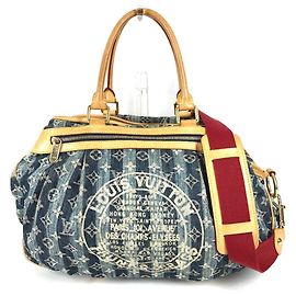Bolsa Louis Vuitton Monogram Denim Cavalier GM