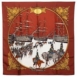 Hermès Sciarpa Carre 90 Hermes Marine et Cavalerie