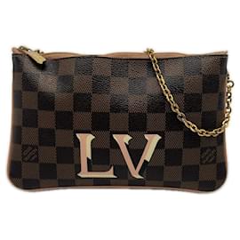 Louis Vuitton Damier Pochette Double Shoulder Bag