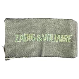 Mini gonna a balzi stampata in cotone grigio Zadig & Voltaire
