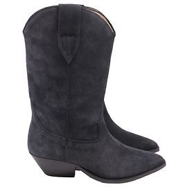 Botas cowboy Duerto de Isabel Marant em camurça cinza