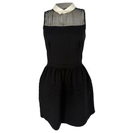 Vestido corto Eponime de Maje en poliamida negra
