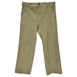 Jeans de corte recto Celine en algodón beige - Céline