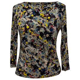 Blusa de manga larga Erdem con estampado floral en viscosa multicolor