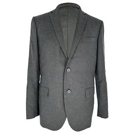 Bottega Veneta Single-Breasted Blazer in Grey Wool