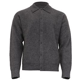 Jonathan Simkhai Simkhai Heathered Cardigan in Grey Cashmere