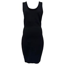 Vestido mini Borelle Scuba de The Row en poliamida negra