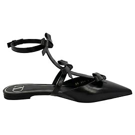 Ballerine Valentino Garavani French Bows in pelle nera