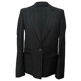 Ba&sh Nadelstreifen-Blazer aus Polyester in Schwarz