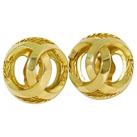 Chanel Vintage CC Round Cutout Clip-On Metal small