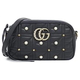 Borsa a tracolla in pelle Gucci GG Marmont