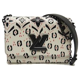 Borsa a tracolla Louis Vuitton Twist MM in pelle di vacchetta