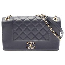 Borsa a tracolla Chanel Mademoiselle Matelassé Double Flap