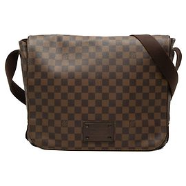 Borsa a tracolla Louis Vuitton Damier Ebene Brooklyn GM