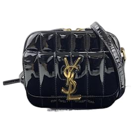 Sac à bandoulière Vicky en émail Yves Saint Laurent