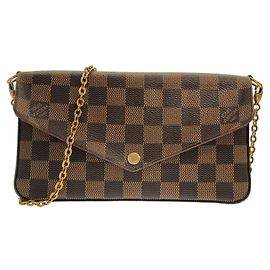 Bolsa de ombro Louis Vuitton Damier Pochette Felicie