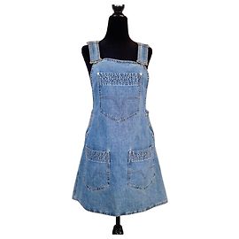 Versace Jeans Couture Denim Latzhose Mini-Kleid