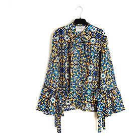 Autre Marque Blusa La Double J Twill di Seta Stampa Floreale