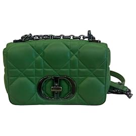 Dior Caro Borsa a tracolla Pelle Cannage Verde