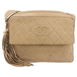 Chanel Vintage Diamond CC Flap Pocket gestepptes Lammleder Medium