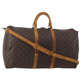 LOUIS VUITTON Borsa Boston Monogram Keepall Bandouliere 55 M41414 LV Auth 187837 - Louis Vuitton