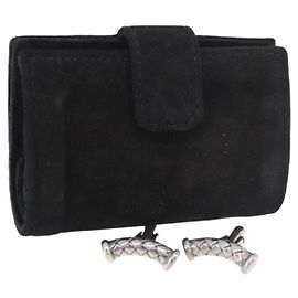 BOTTEGA VENETA INTRECCIATO Cuffs & Cuff Case Silver Ag925 Auth BA14025V