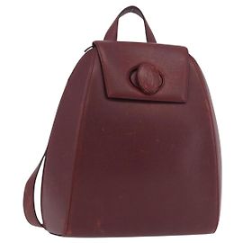 Mochila CARTIER Must Line Bordeaux Gold Auth 190550