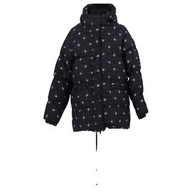 Chaqueta de plumón Pyrenex negra con piel