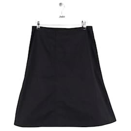 Falda Miu Miu de algodón negra