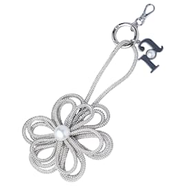 Autre Marque Collection Privée Rosantica Bag Charm Floreale in Cristallo Argentato