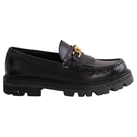 Céline Loafer aus schwarzem Leder
