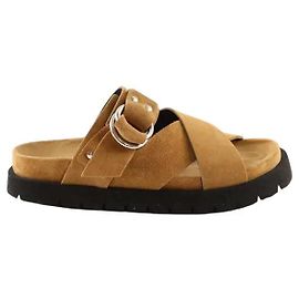 Mules Pierre Hardy em camurça camel