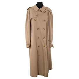 Gabardina Burberry beige de algodón M