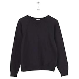 Saint Laurent Sweatshirt aus Baumwolle schwarz
