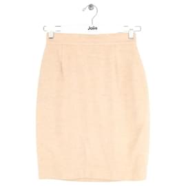 Thierry Mugler Rock aus Wolle Beige