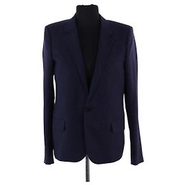 Blazer Saint Laurent de lana azul