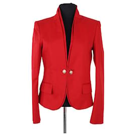 Blazer rojo de algodón Gucci