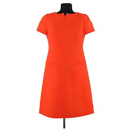 Vestido de seda Courrèges naranja - Courreges