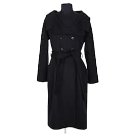 Abrigo de lana negro Gucci