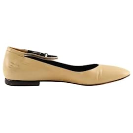Bailarinas Chanel de piel beige
