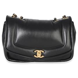 Chanel Black Lambskin Medium Simply Flap Tasche