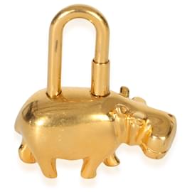 Hermès Cadena Hippopotamus 2005 Annee Des Fleuves Gold Lock Charm