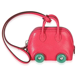 Hermès Rose Mexico Vert Vertigo Chevre Chamkila Bolide On Wheels Bag Charm