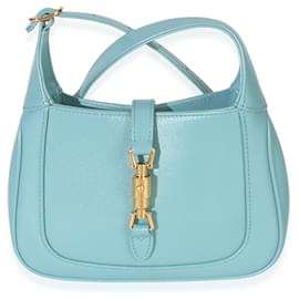 Gucci Dusty Azure Boarded Dyana Lux Calfskin Mini Jackie 1961 Hobo