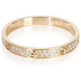 Anello Cartier Love Mini Model in Oro Giallo e Diamanti