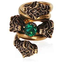 Gucci Goldbeschichteter Tigers Hear Wrap Ring