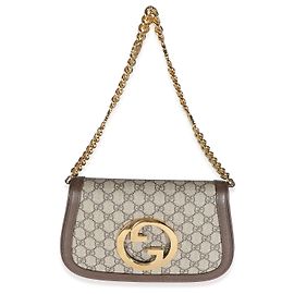 Borsa a tracolla Blondie in tela GG Supreme beige Gucci