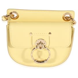 Chloé Mini pochette piatta in pelle gialla