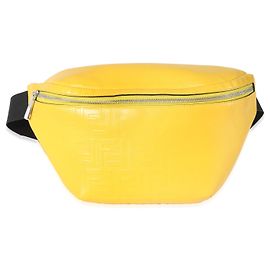 Fendi Gürteltasche aus gelbem Kalbsleder mit FF 1974 Prägung